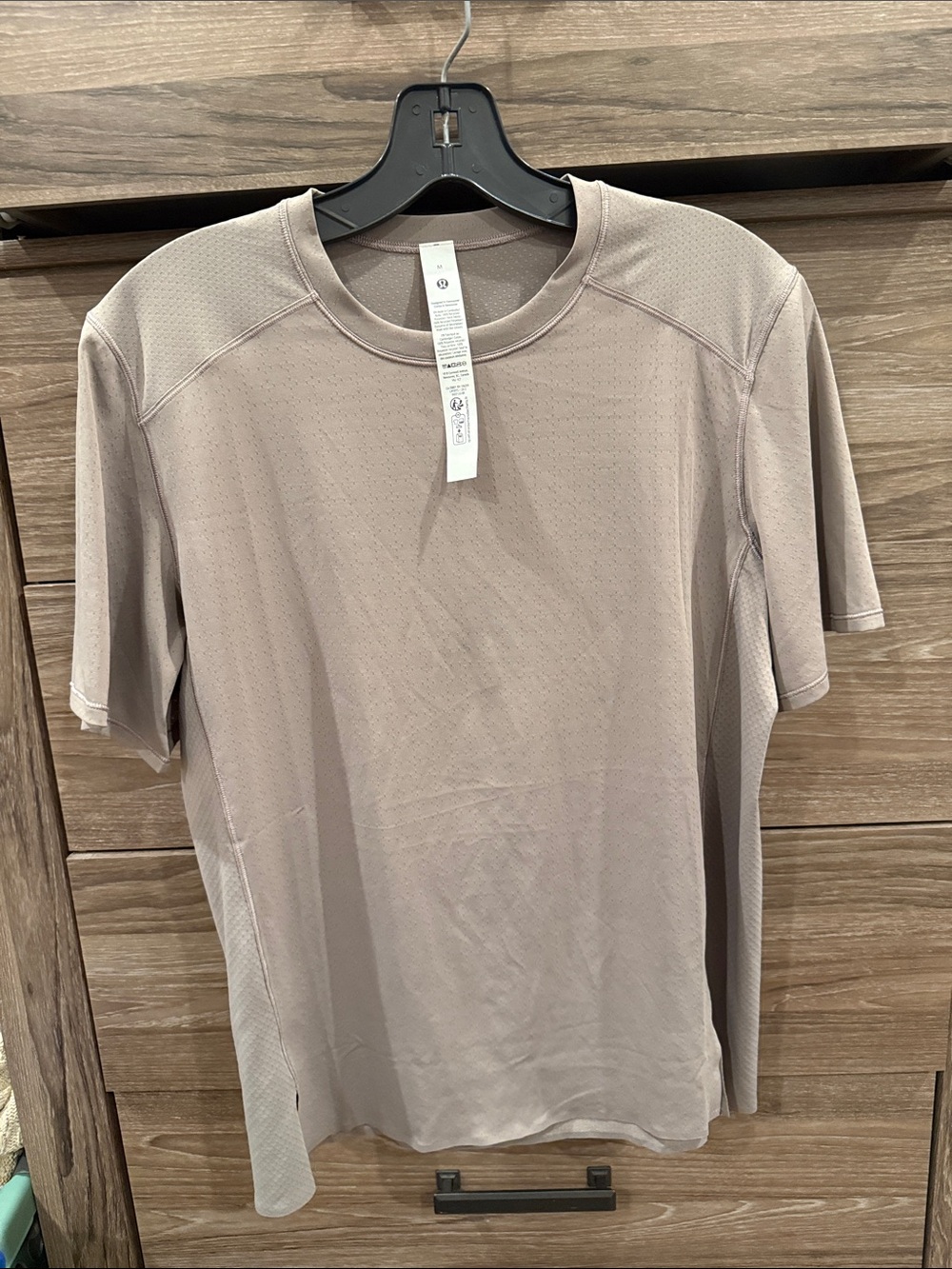 Lululemon Fast and Free Short-Sleeve Mesh Performance Tee in Warm Ash Grey